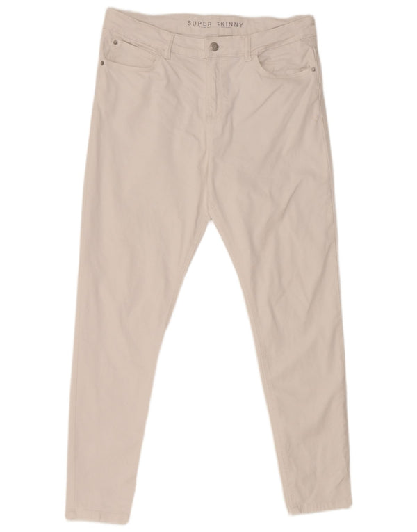 Marks & Spencer Jean super skinny pour femme UK 14 Large W32 L27 Coton blanc