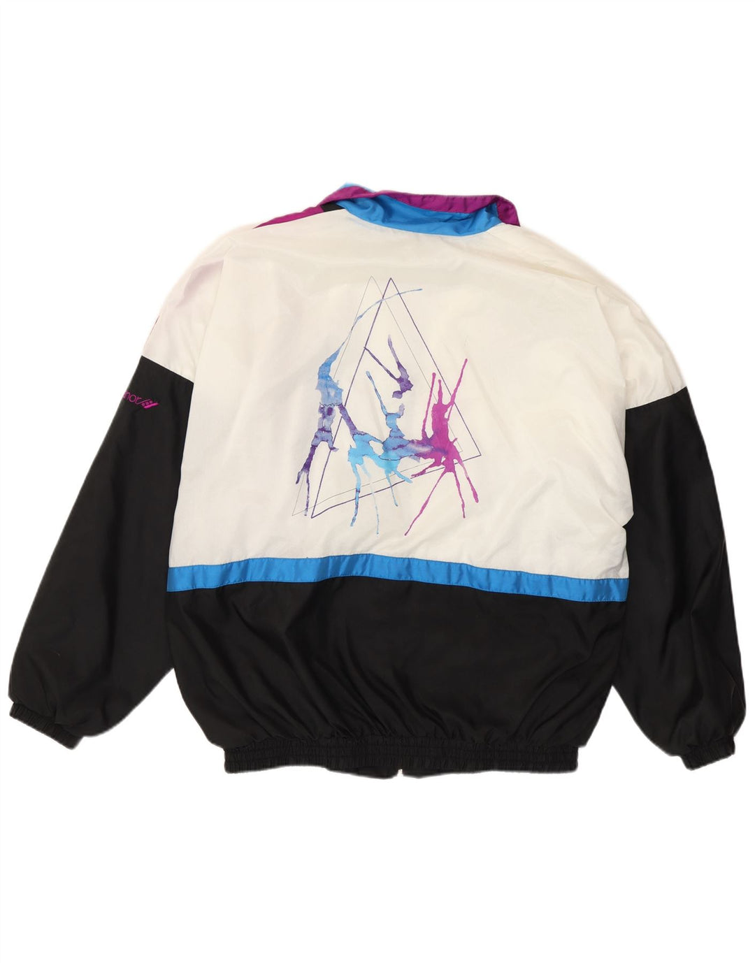 Rucanor Veste de survêtement graphique pour homme UK 38/40 Noir moyen Colourblock