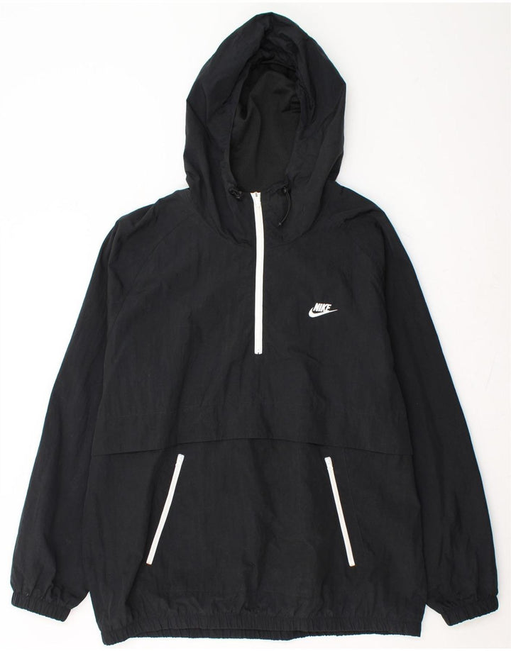 NIKE Veste de pluie à capuche pour homme UK 42 XL Nylon noir