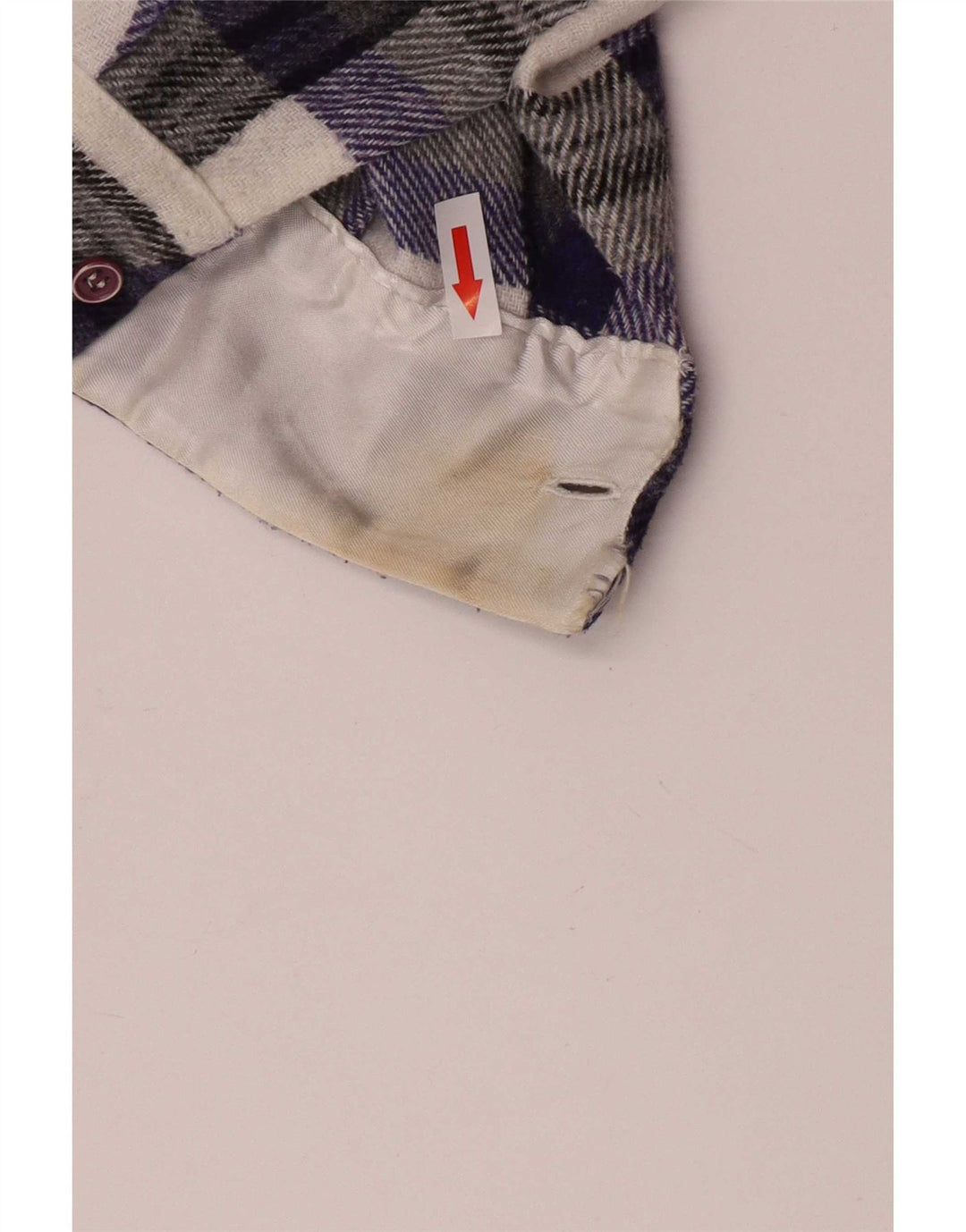 chemise en flanelle surdimensionnée vintage pour hommes petit polyester à carreaux multicolore