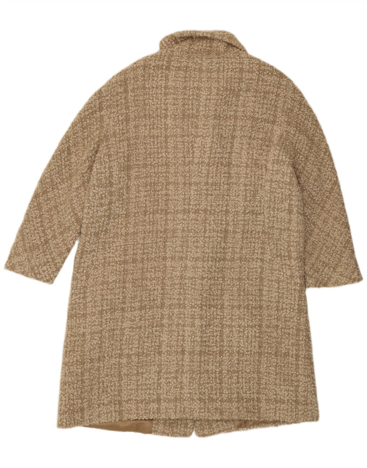PERTE BY KRIZIA Womens Overcoat UK 20 2XL Beige Wool