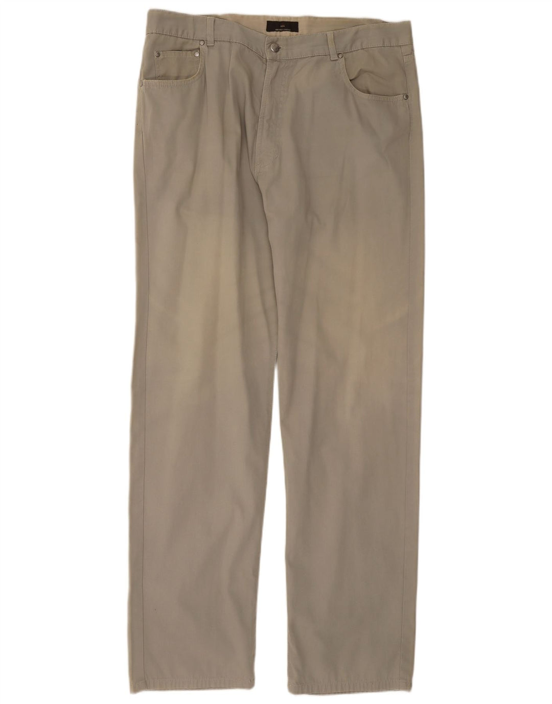 Zara Pantalon décontracté droit pour homme W38 L33 Gris