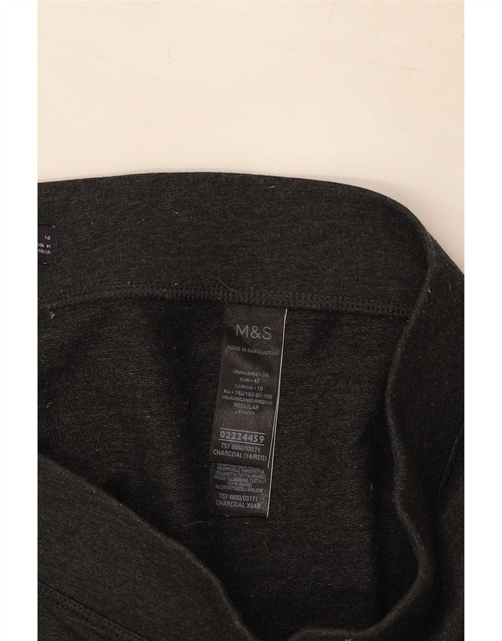 Marks & Spencer Leggings Femme UK 14 Large Gris Coton