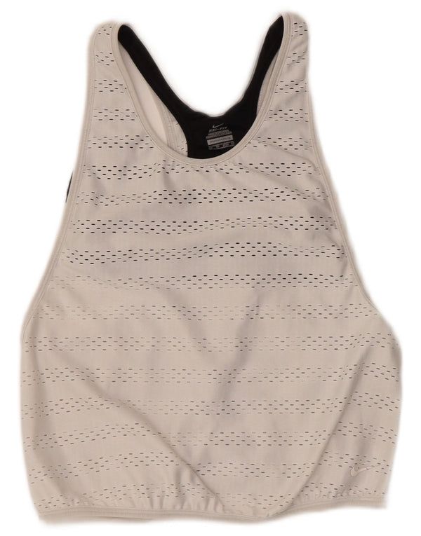 Nike Womens Dri Fit Débardeur UK 6 XS Blanc