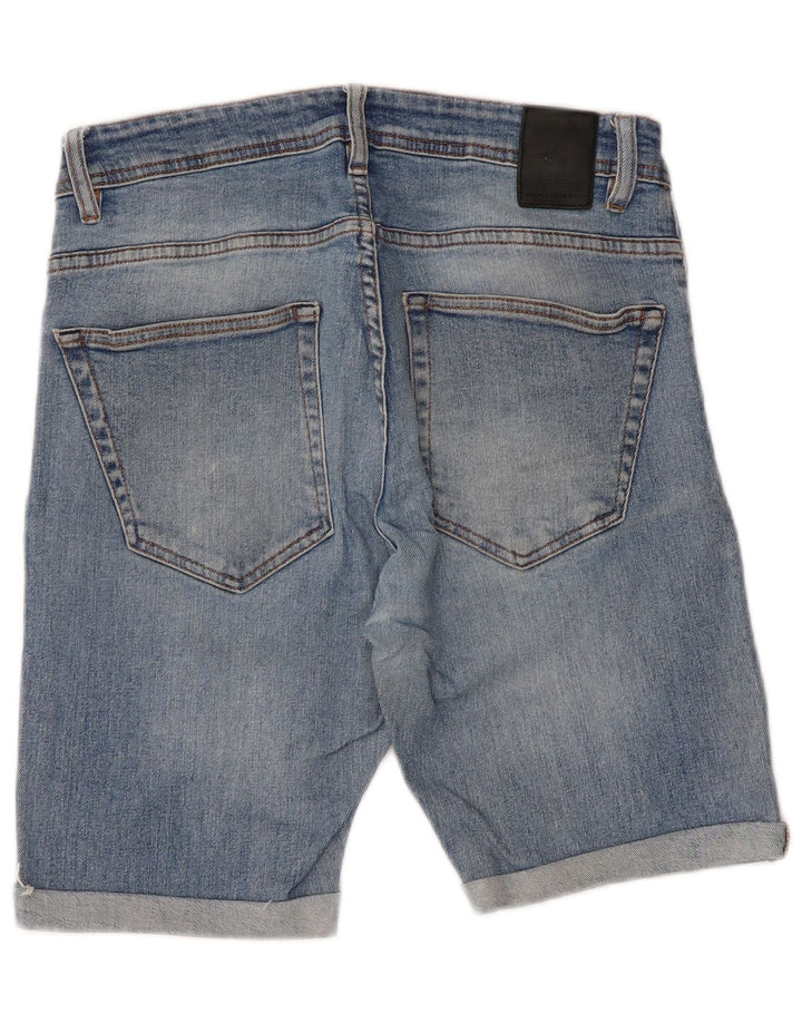 Zara Short en jean pour homme EU 42 Large W32 Bleu