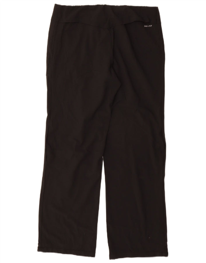 Pantalon de survêtement Nike Dri Fit pour femme UK 14 Noir moyen Polyester