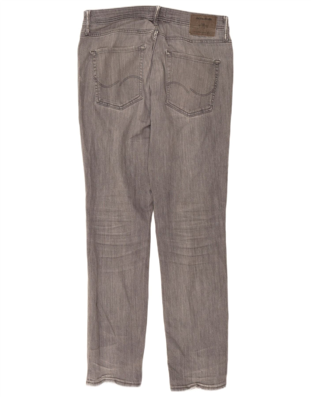 JACK & JONES Jean Slim Droit Tim Homme W33 L34 Gris Coton