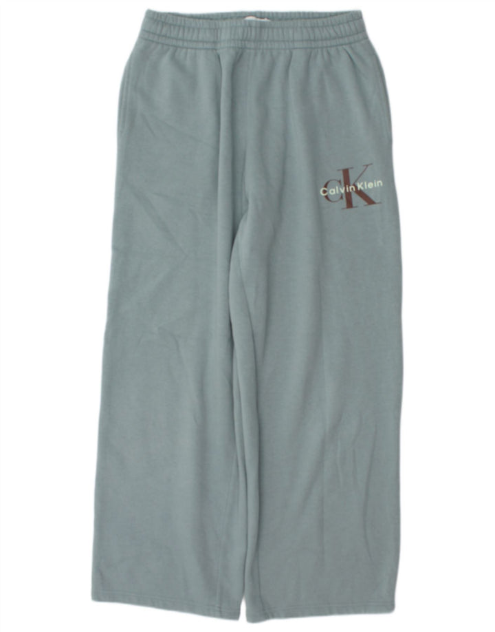 Calvin Klein Pantalon de Survêtement Graphique Homme Bleu Moyen Coton