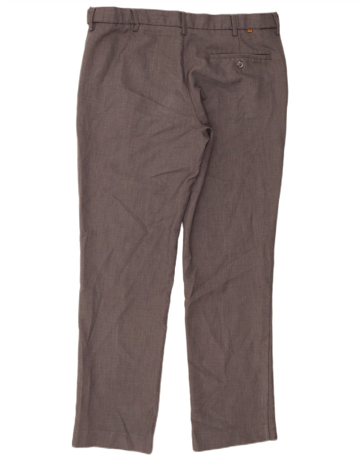 Farah Pantalon Chino Droit Classique Homme W36 L31 Gris Polyester