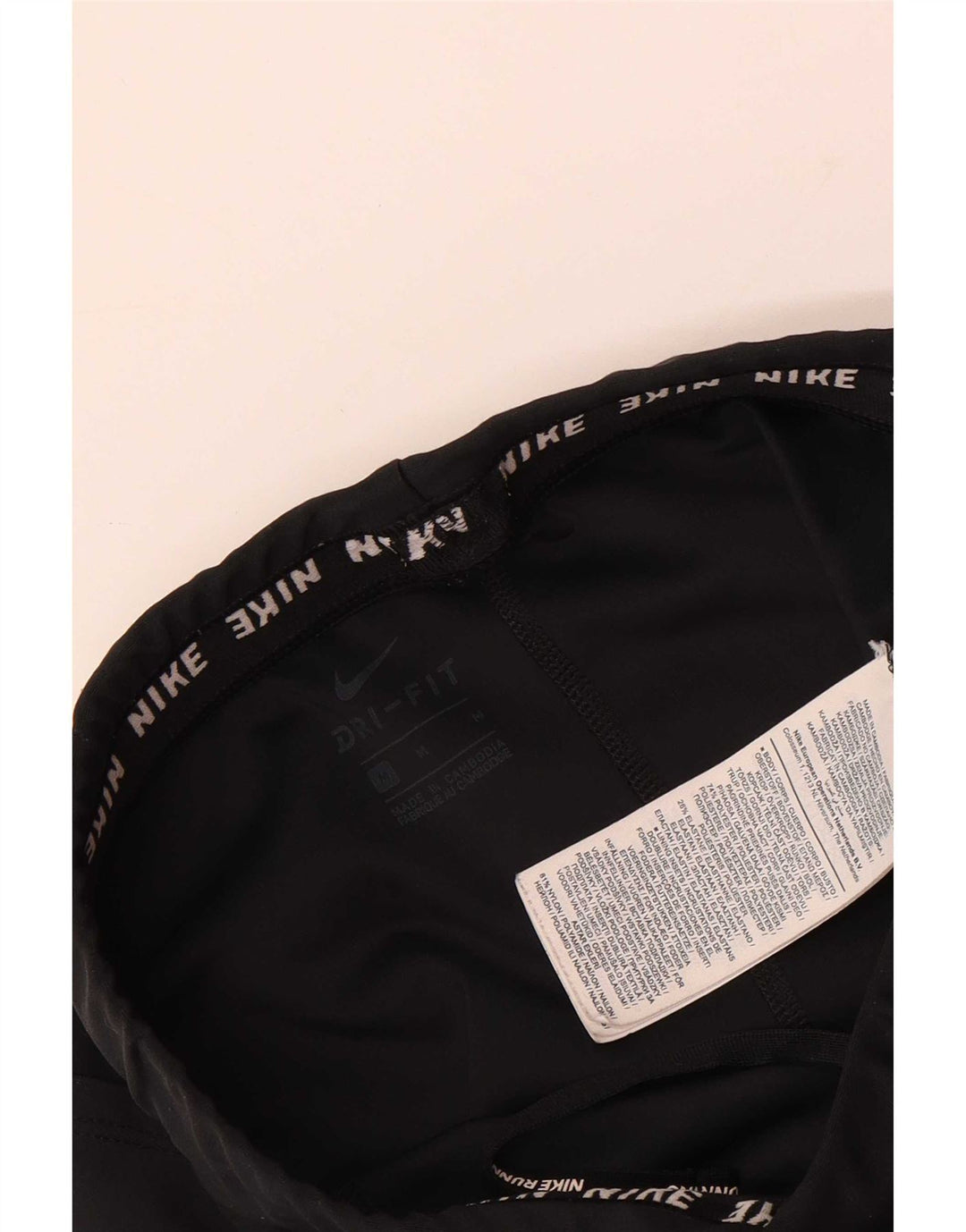 Nike Legging court Dri Fit pour femme UK 12 Noir moyen Polyester