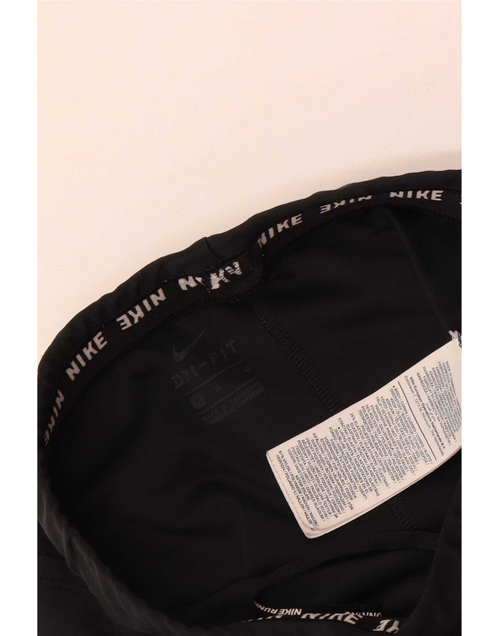 Nike Legging court Dri Fit pour femme UK 12 Noir moyen Polyester