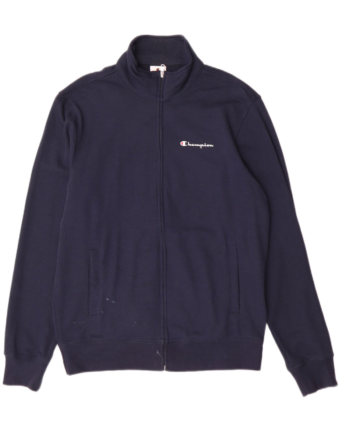 Champion Veste de Survêtement Homme Bleu Marine Moyen Coton