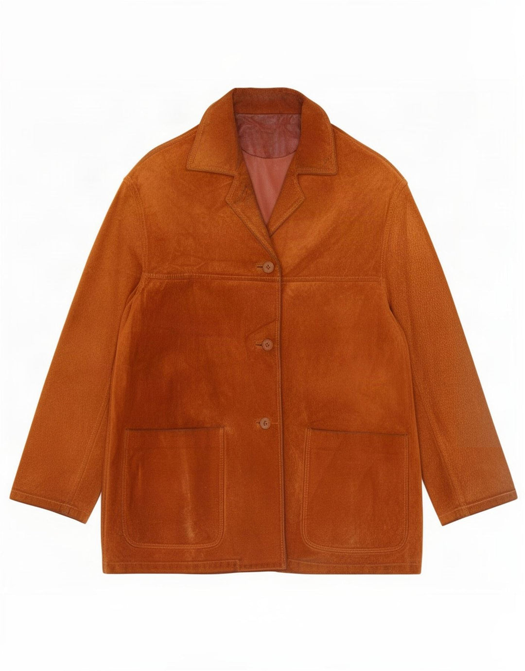 Conbipel Veste Oversize En Daim Femme IT 42 Cuir Beige Moyen
