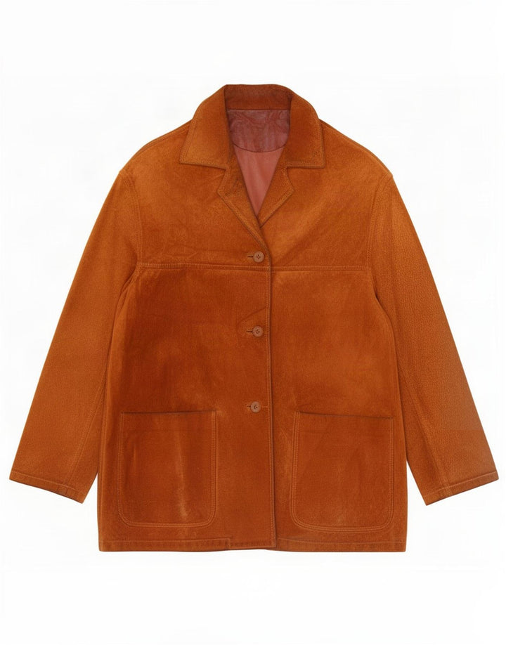 Conbipel Veste Oversize En Daim Femme IT 42 Cuir Beige Moyen