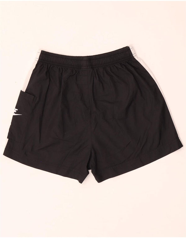 Nike Short de sport pour femme UK 14 Polyester color block noir moyen