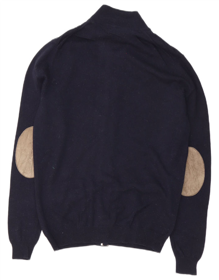 Massimo Dutti Pull Cardigan Homme Bleu Marine Moyen