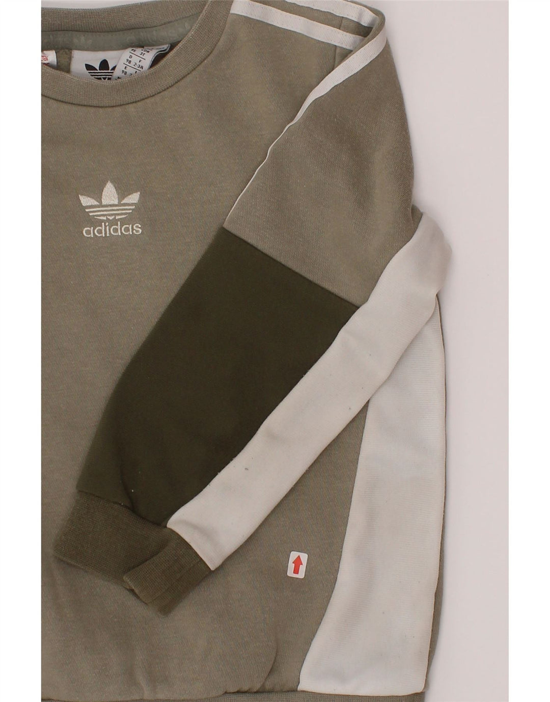 Adidas Sweat-Shirt Garçon 2-3 Ans Gris Colorblock