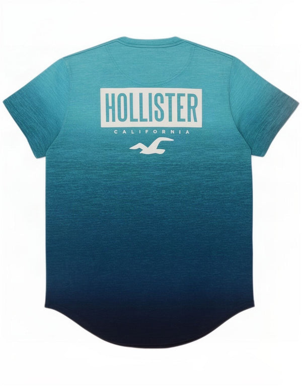 Hollister T-Shirt Graphique Homme Bleu Moyen Flecked Cotton
