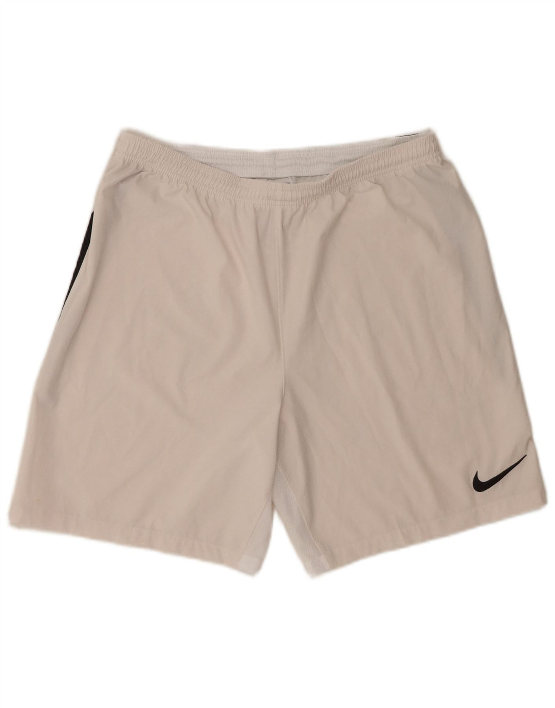 Nike Short de Sport Dri Fit Homme Blanc Moyen Colorblock