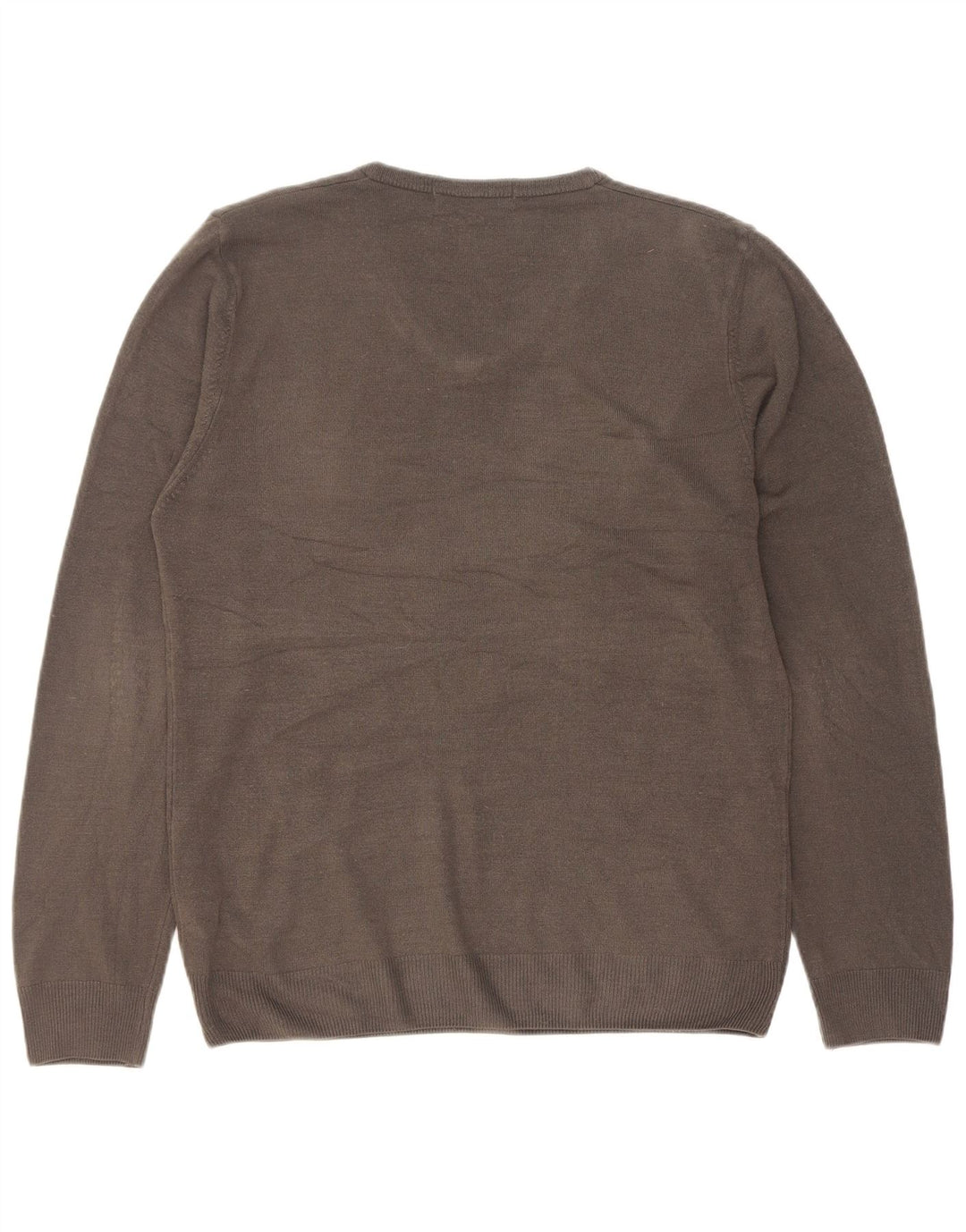 Marks & Spencer Pull Col V Homme Gris Moyen Acrylique
