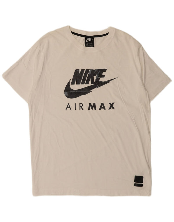 Nike T-shirt graphique pour homme XL en coton blanc