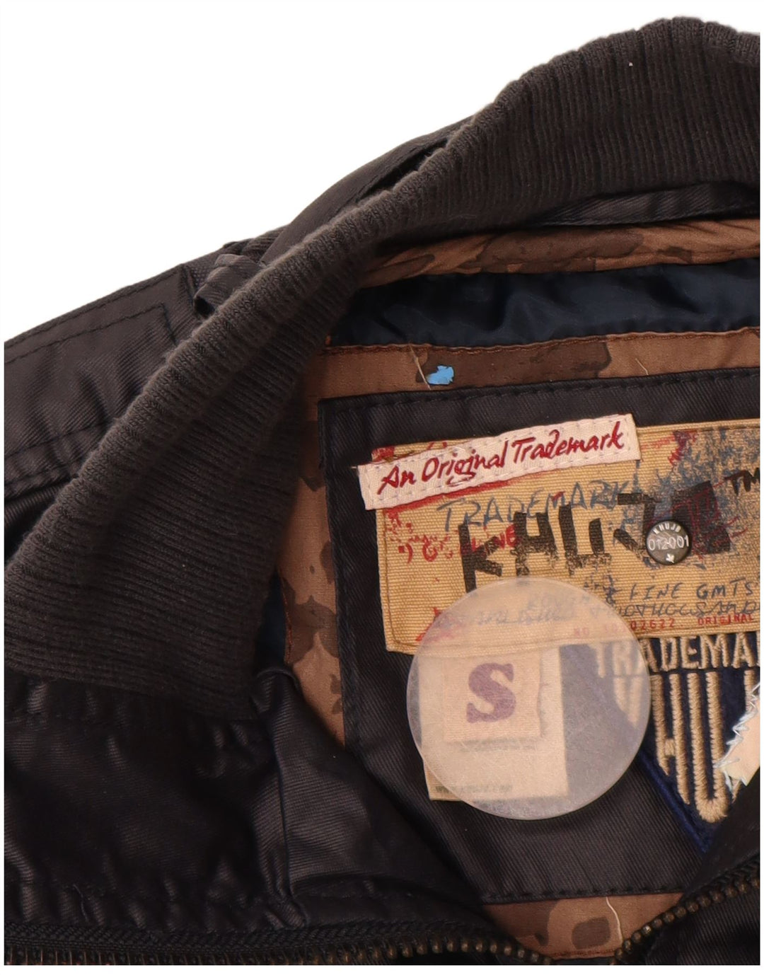 KHUJO Veste utilitaire pour femme UK 10 Petit coton bleu marine