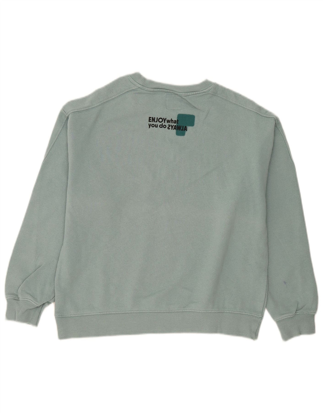 Zara Sweat-shirt Graphique Garçon 13-14 ans Bleu Coton