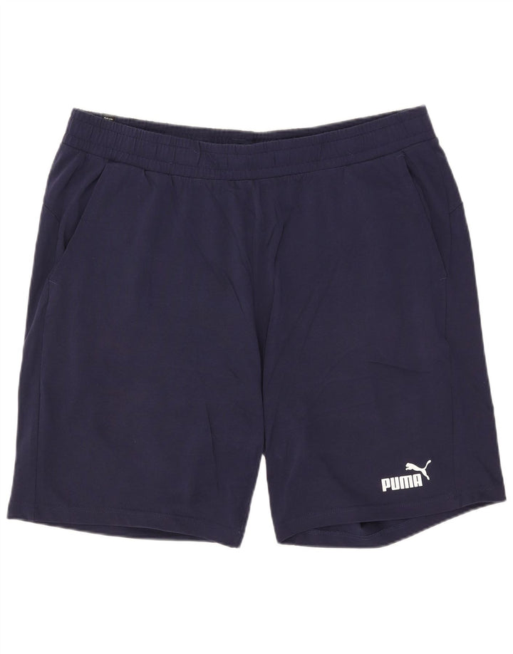 Puma Short de sport pour homme 2XL Bleu marine