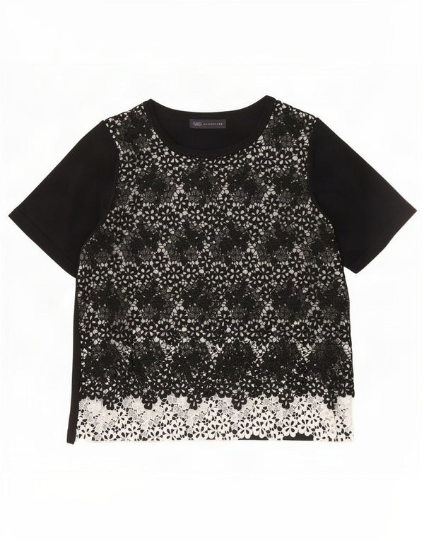 Marks & Spencer Chemisier pour femme UK 42 Medium Noir Floral