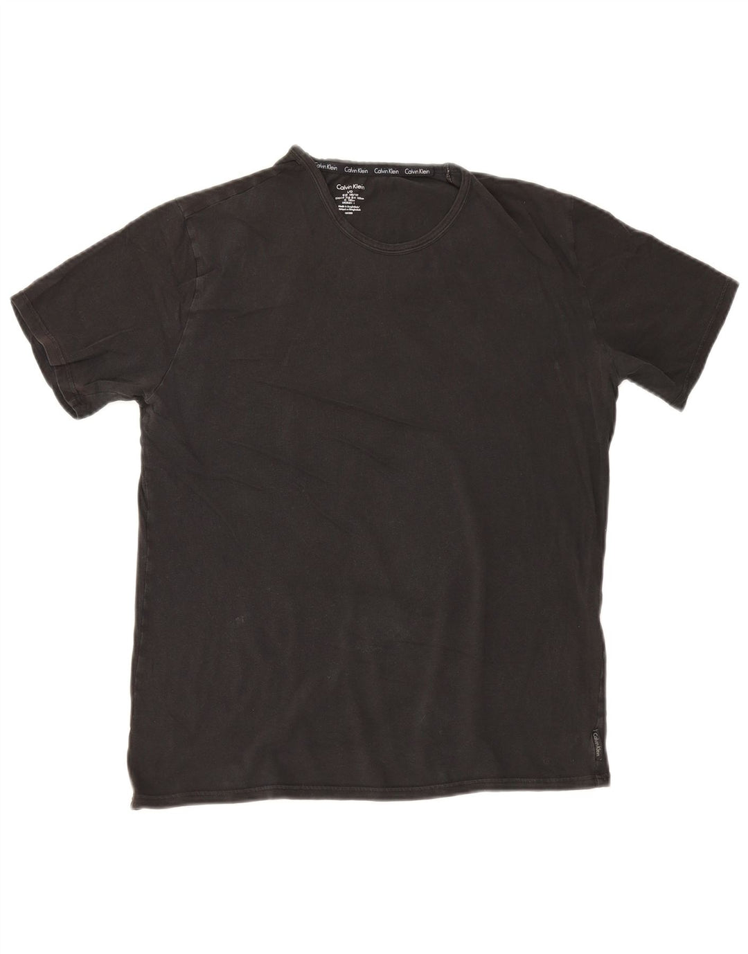 Calvin Klein T-shirt pour femme UK 16 Large Noir