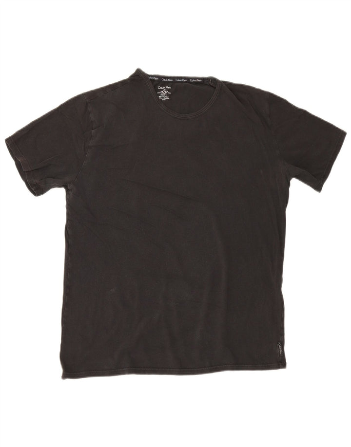 Calvin Klein T-shirt pour femme UK 16 Large Noir