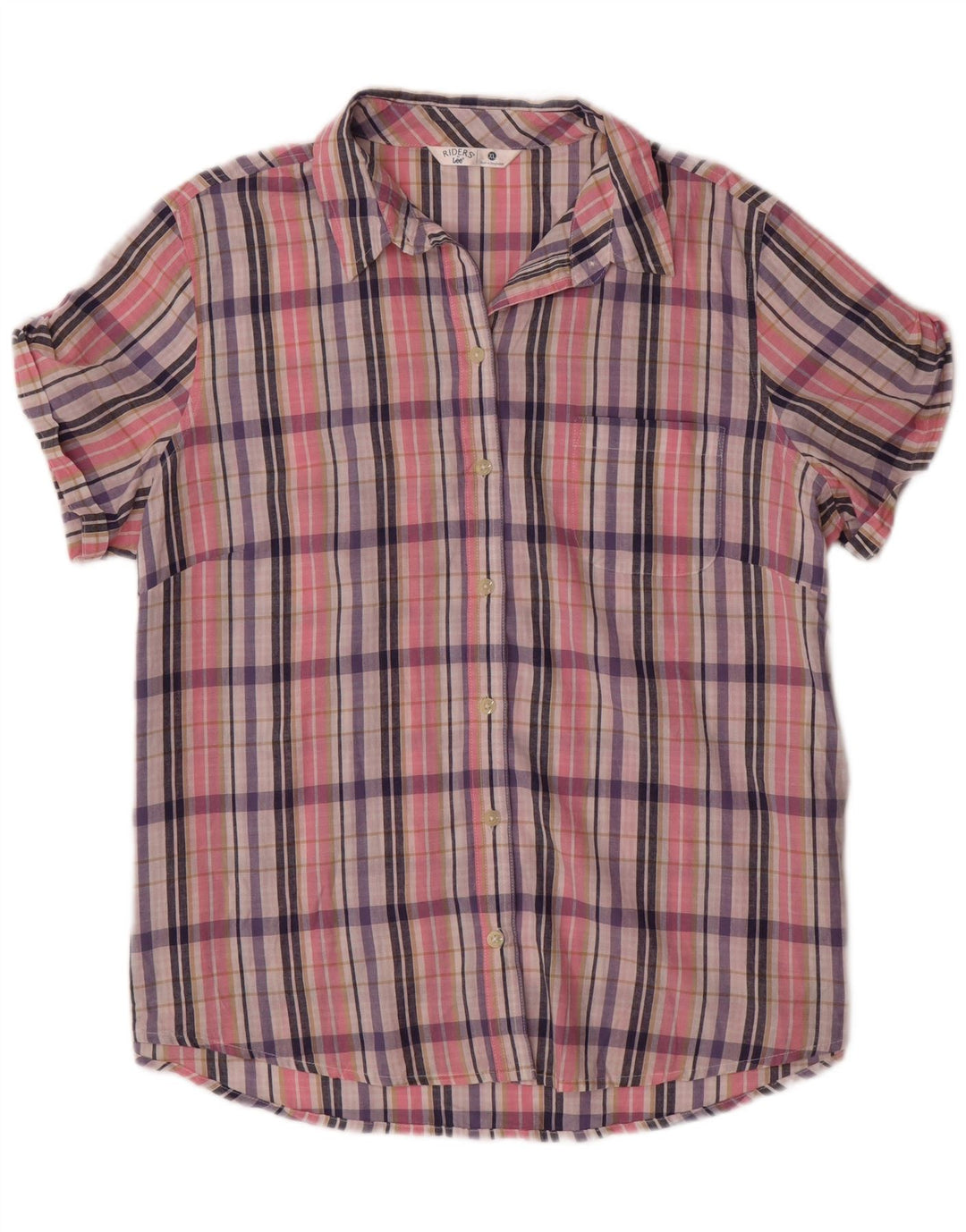 LEE Chemise surdimensionnée Riders pour femme UK 18 XL Carreaux multicolores