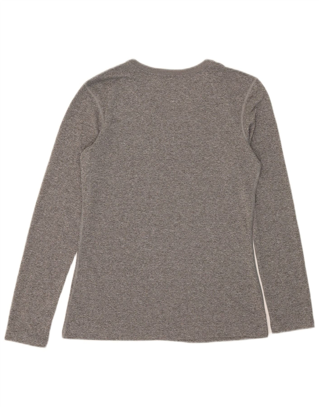 NIKE Haut Dri Fit à manches longues pour femme UK 10 Petit Gris Moucheté Polyester
