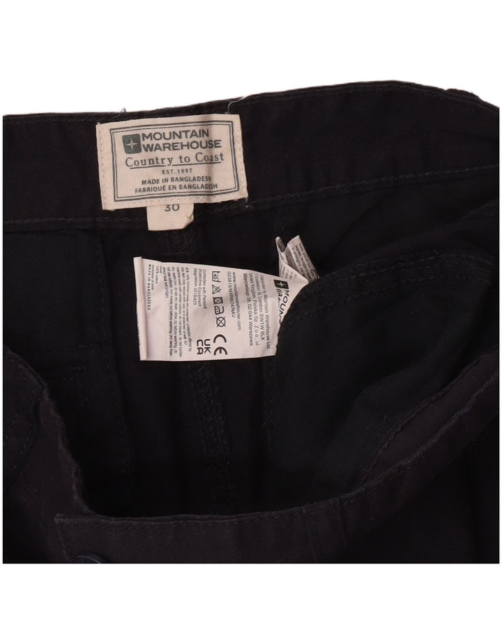 Mountain Warehouse Short cargo régulier pour homme W30 en coton bleu marine moyen