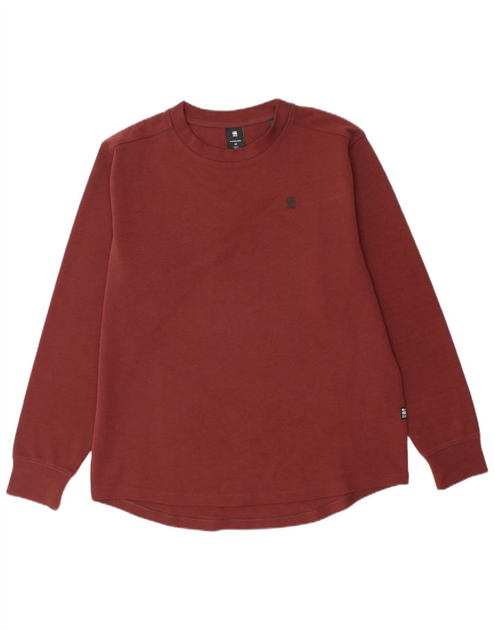G-STAR Haut à manches longues pour homme en coton bordeaux moyen