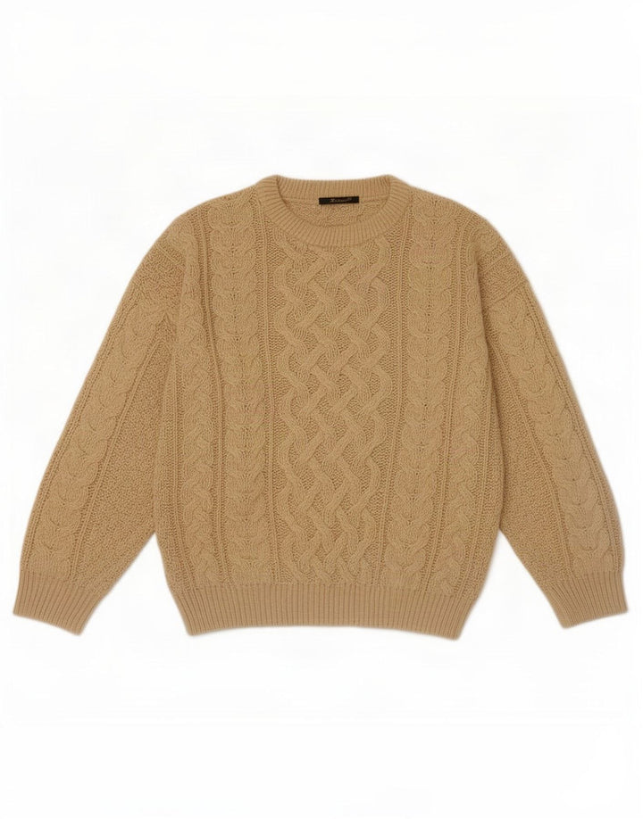 St. Bernard Pull Col Ras Du Cou Acrylique Beige Moyen Homme