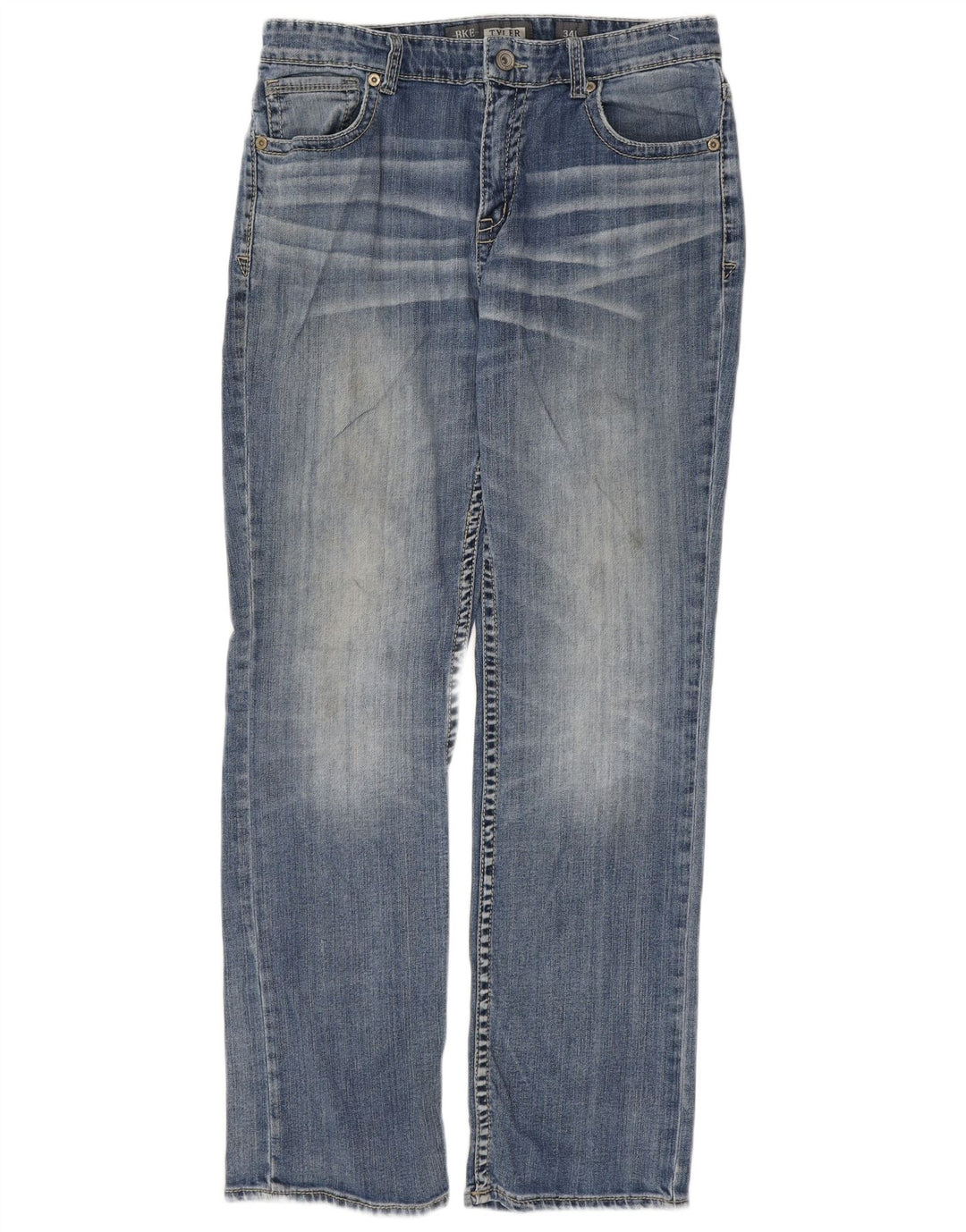 BKE Jean Droit Tyler Homme W34 L32 Bleu Coton