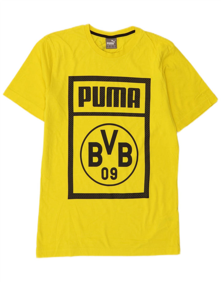 Puma T-Shirt Graphic Homme Jaune Moyen Coton