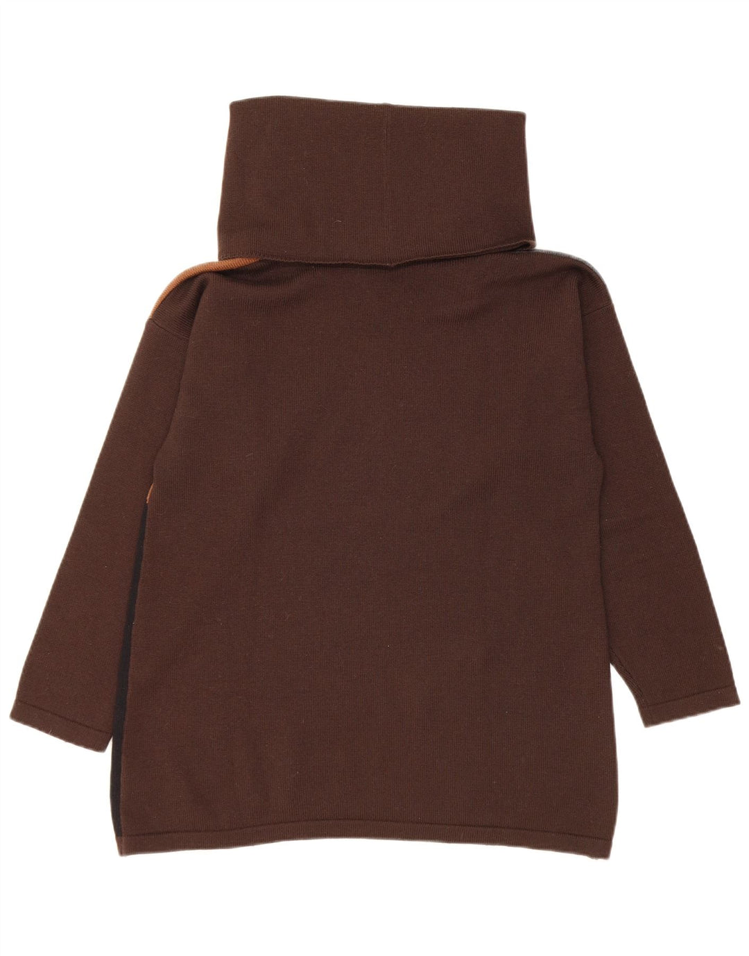 Luisa Spagnoli Pull col roulé pour femme UK 14 Marron moyen