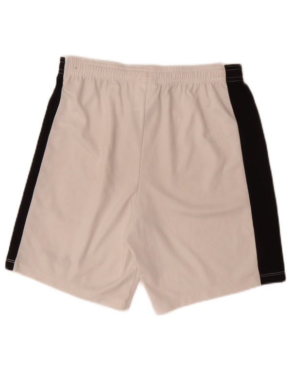 Nike Short de sport Dri Fit pour garçon 11-12 ans Large Blanc Colorblock