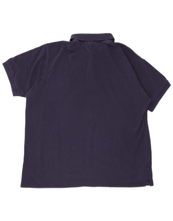 Lacoste Polo coupe classique pour homme Taille 6 XL Bleu marine Coton