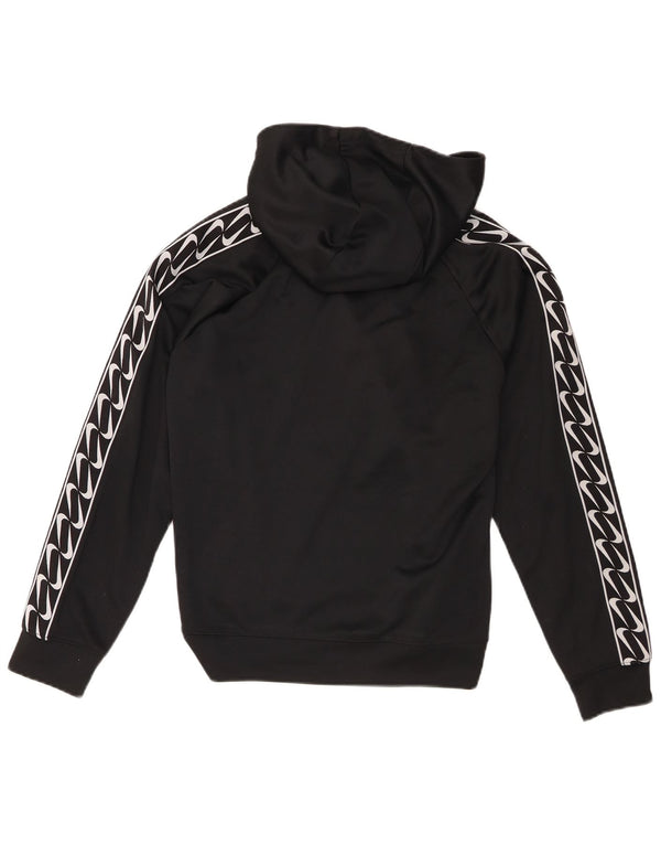 Nike Pull à capuche surdimensionné graphique pour femme UK 6 XS Noir Polyester