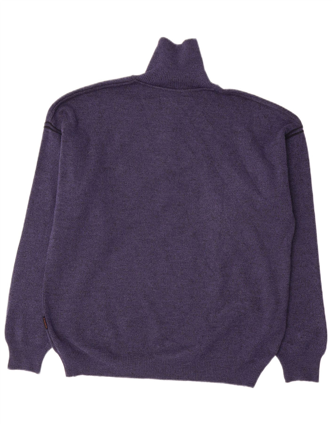 Il Granchio Pull Col Zippé Homme Bleu Marine Moyen Laine