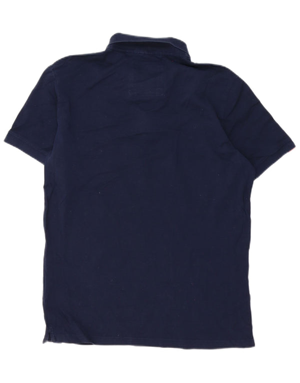Superdry Polo Homme XL Bleu Marine Coton