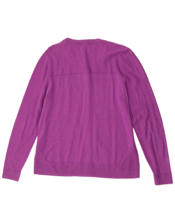 White Stuff Cardigan pour femme en laine mérinos violette Taille 44