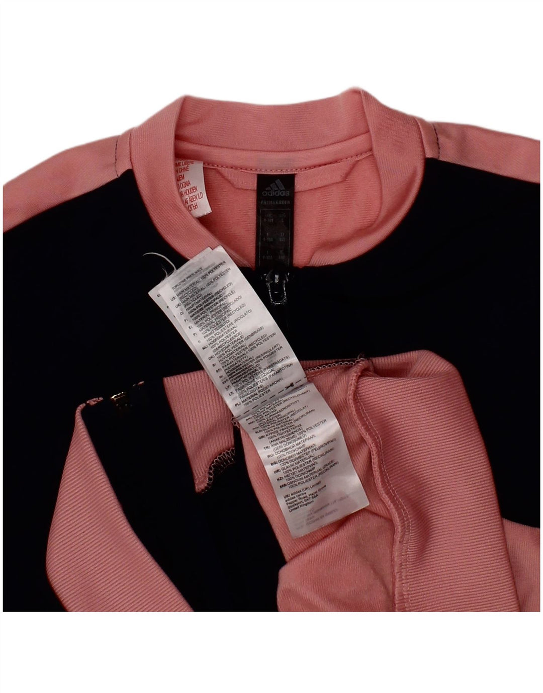 Adidas Veste de Survêtement Fille 9-10 Ans Rose Colorblock Polyester