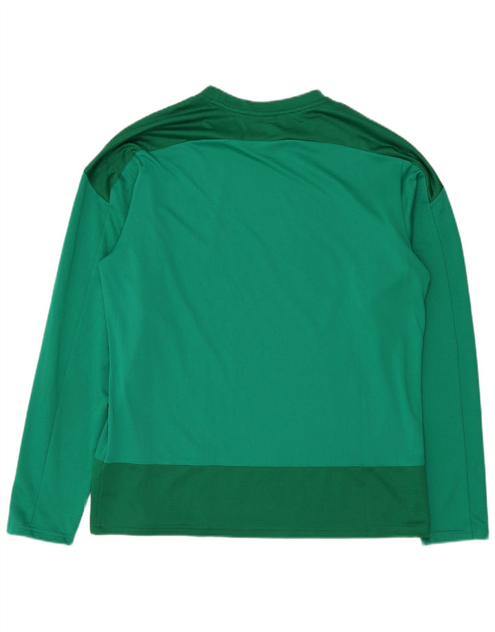 Puma Haut à manches longues pour homme XL Vert Colorblock Polyester
