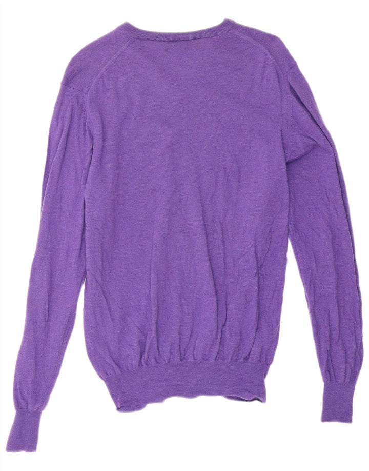 Fred Perry Pull col V pour homme Violet Taille L