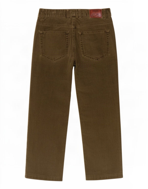 Gant Homme Tyler Regular Fit Pantalon En Velours Côtelé W32 L25 Kaki Coton