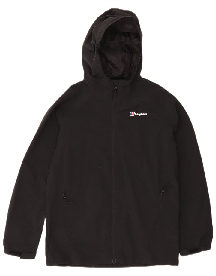 Berghaus Imperméable à Capuche Garçon 12-13 Ans Noir Polyamide